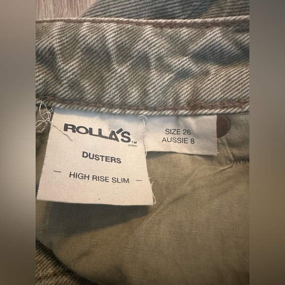 ROLLA’S DUSTERS HIGH RISE SLIM FIT JEANS — SIZE 26 GREEN - Picture 9 of 14